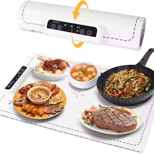 Electric Warming Tray, Food Heating Pad, Maximum Temperature Adjustable
